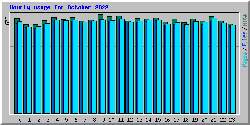 Hourly usage for October 2022