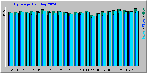 Hourly usage for May 2024