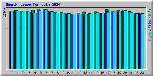 Hourly usage for July 2024